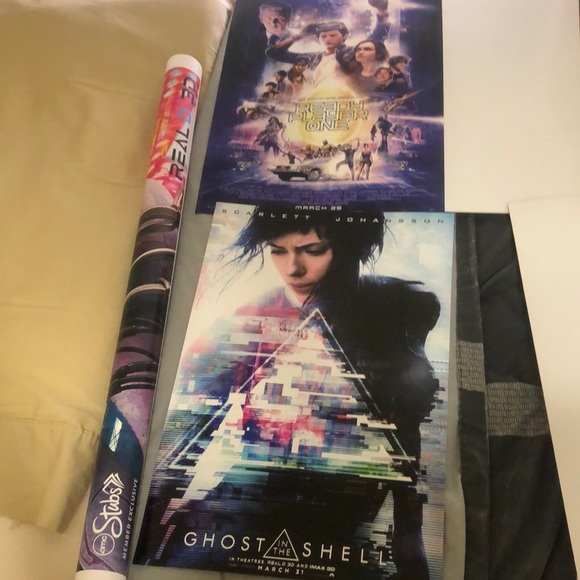 BOTH Ghost in the Shell movie posters SCARLETT + Bonus - Picture 2 of 6